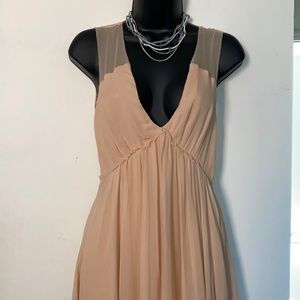 haute hippie light peach dress NWT